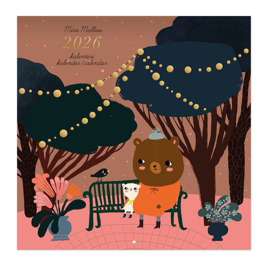 Wall calendar 30x30 2026 Putinki Mallius