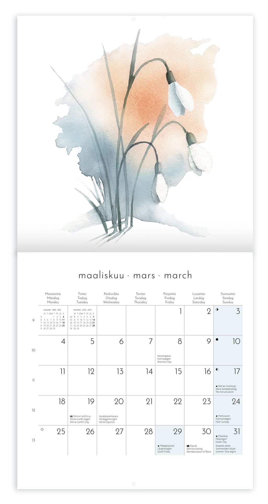 Pieni seinäkalenteri - Henna Adel 2024