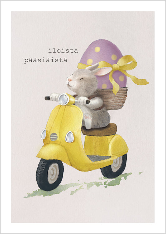 Postikortti Henna Adel - Skootteripupu, Iloista pääsiäistä