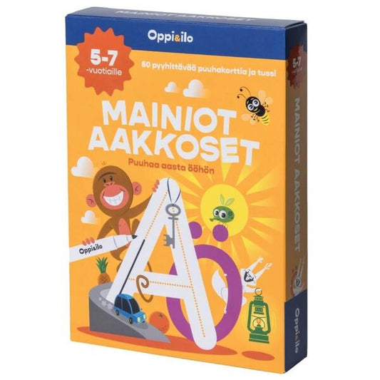 Puuhakortit Oppi&ilo - Mainiot Aakkoset 5-7 v.