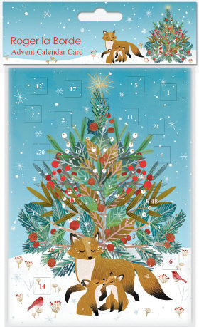 Christmas calendar card Roger la Borde - Beneath The Tree