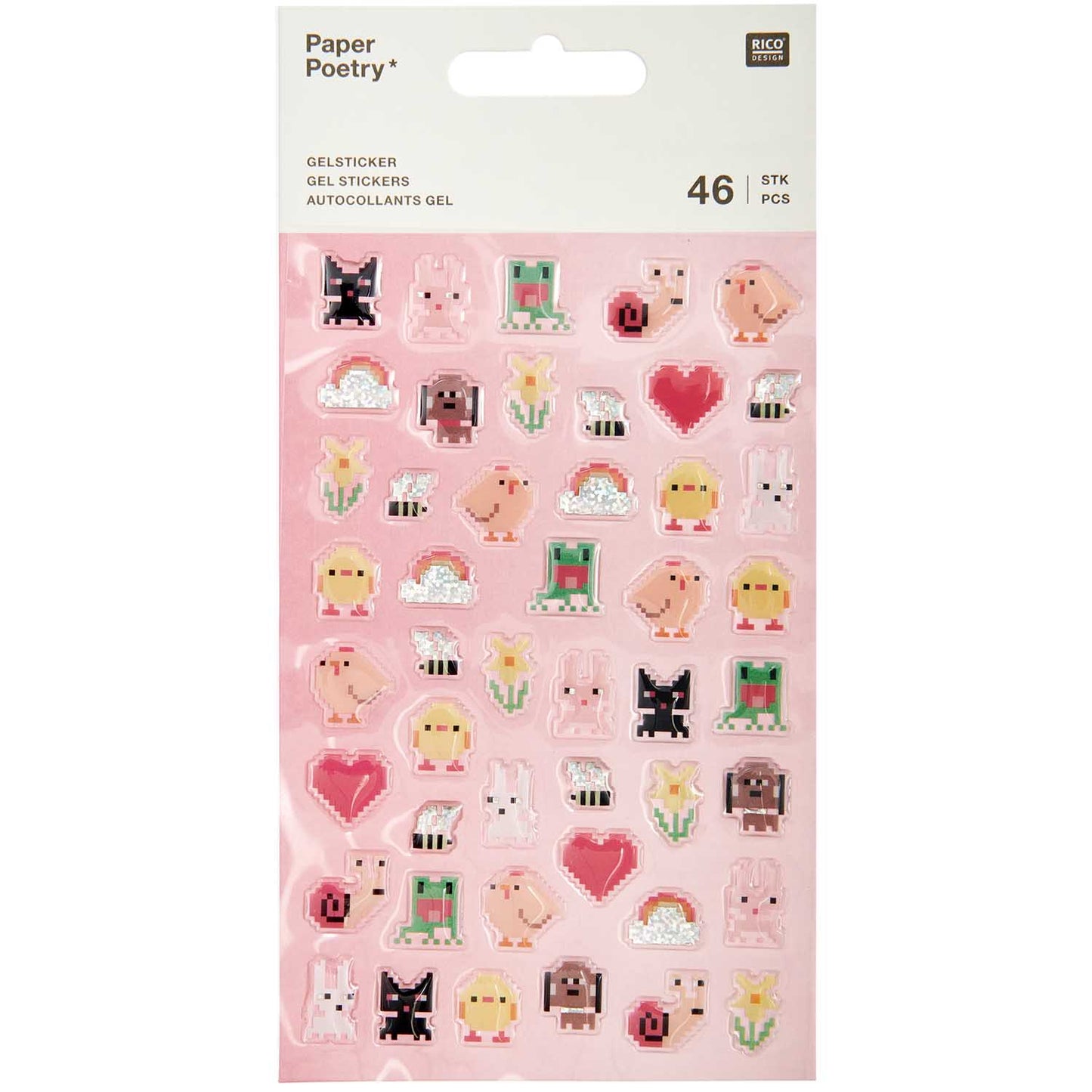 Tarrasetti Paper Poetry - Gel stickers Pixels