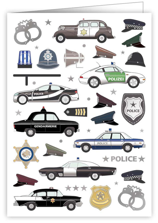 2-part card Quire - Police