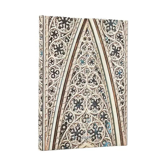 Viikkopäivyri 12kk 2026 Paperblanks - Vault of the Milan Cathedral, Midi