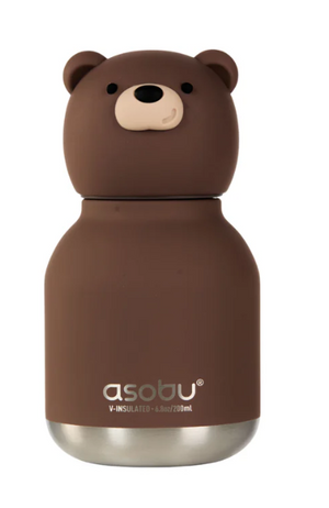 Juomapullo Asobu Mini Bestie 200 ml - Ruskea karhu