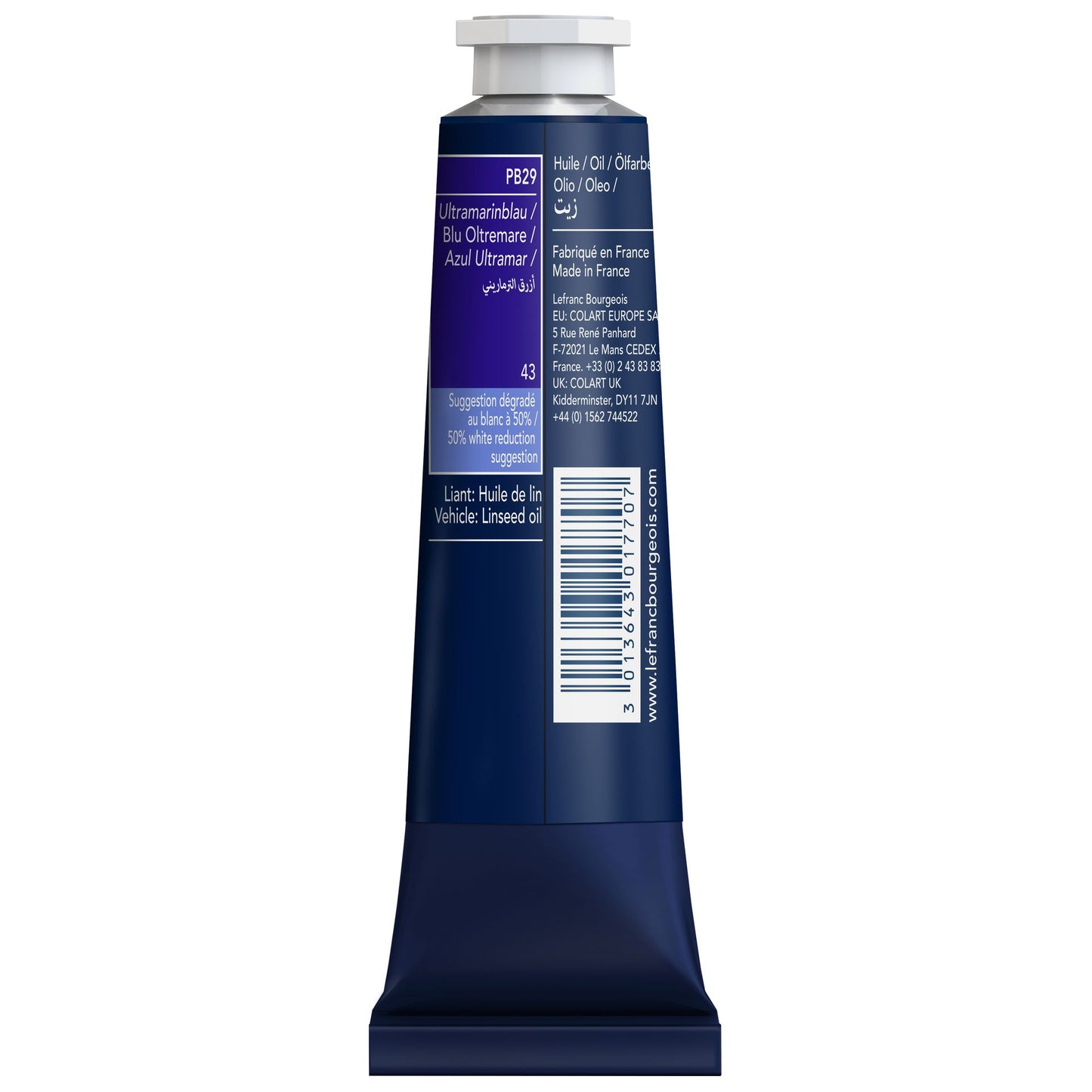 LB Fine Oil 40ml 043 Ultramarine, öljyväri