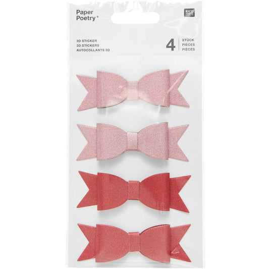 Sticker set Paper Poetry - 3D Bows
