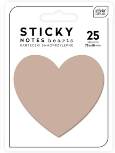 Muistilaput Interdruk Hearts - Beige