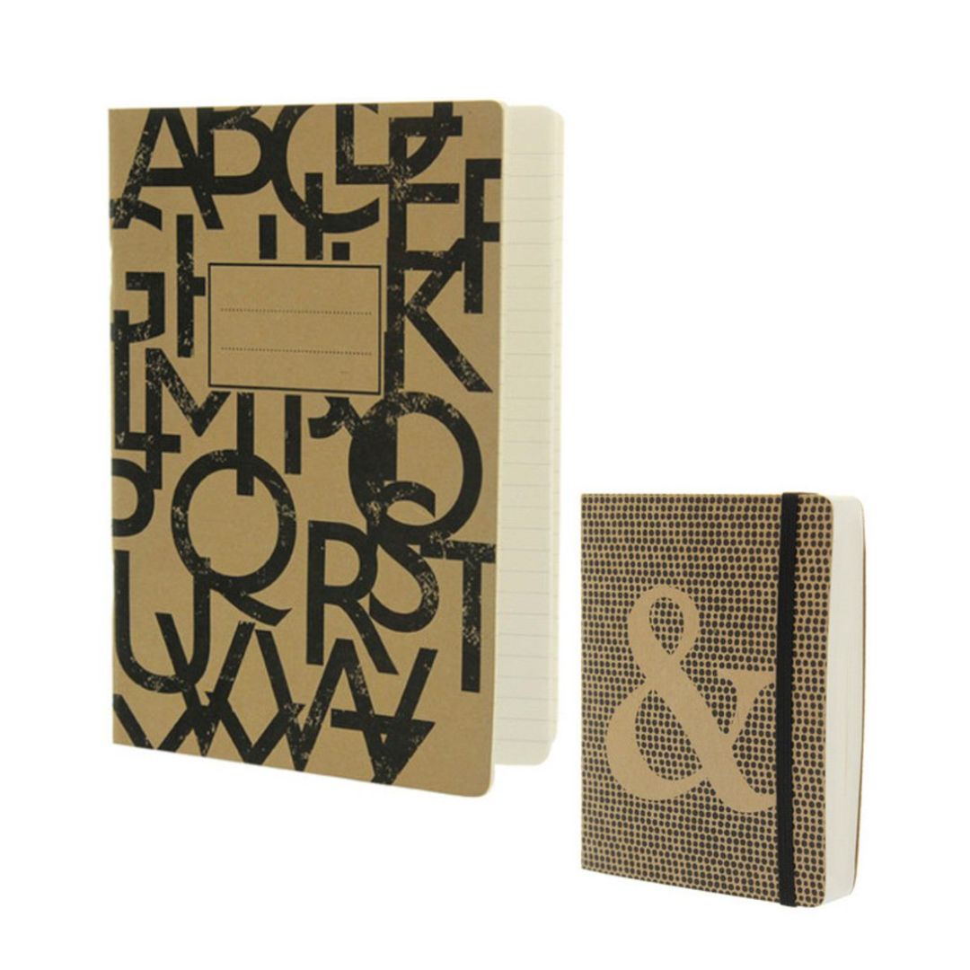 Set: A4 notebook and A6 notebook Go Stationery - Kraft