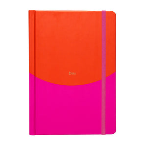 Dotted notebook A5 Yop & Tom - Red & Pink