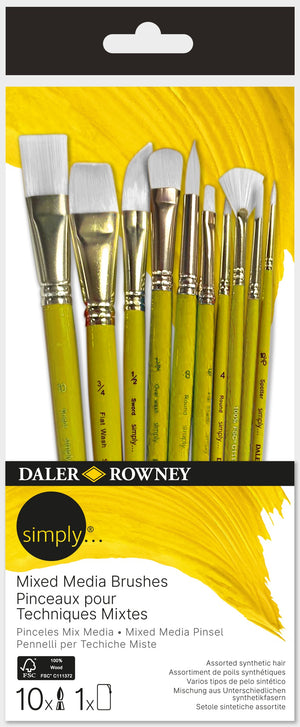 Brush Set 10 pc DR Simply - Mixed Media