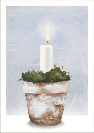 Christmas card Henna Adel - Candle in a pot