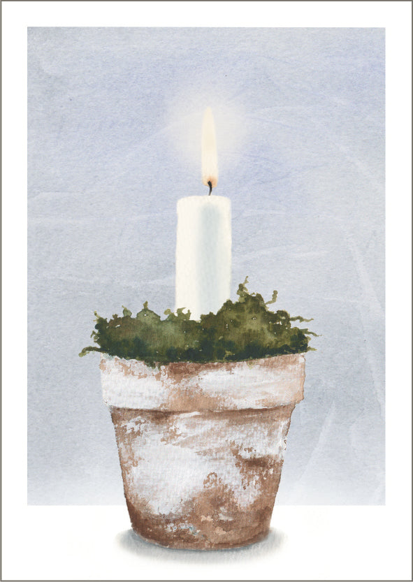 Christmas card Henna Adel - Candle in a pot