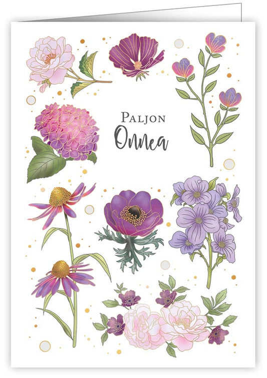 2-part card Quire - Flowers, happiness