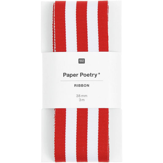 Lahjanauha Paper Poetry - Duo Stripes Red/White