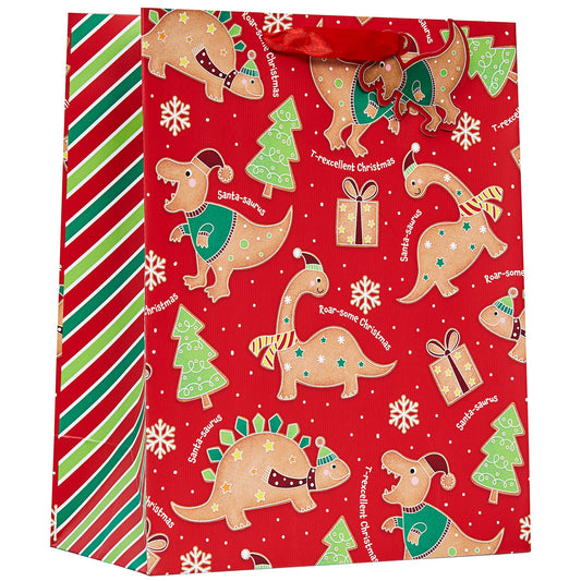 Gift bag Partisan - Gingerbread-Dino L