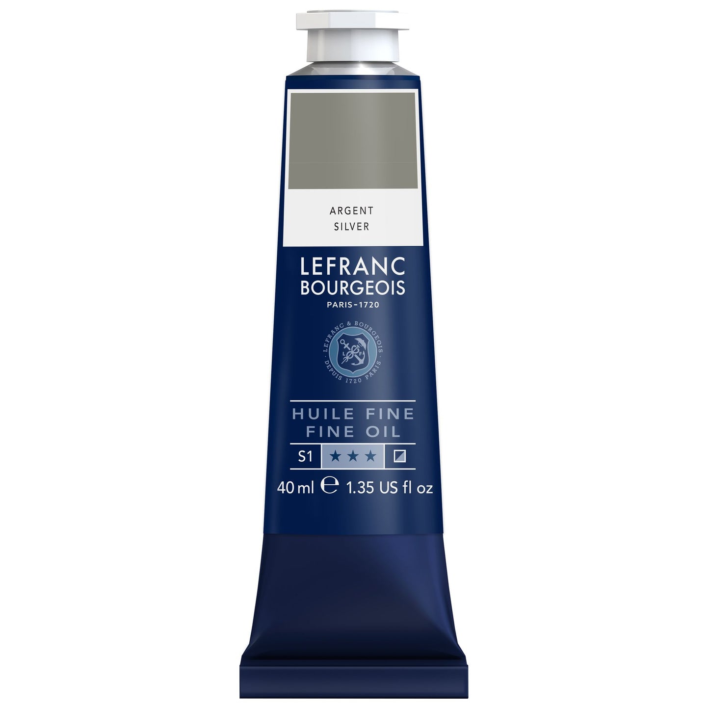 LB Fine Oil 40ml 710 Silver, öljyväri