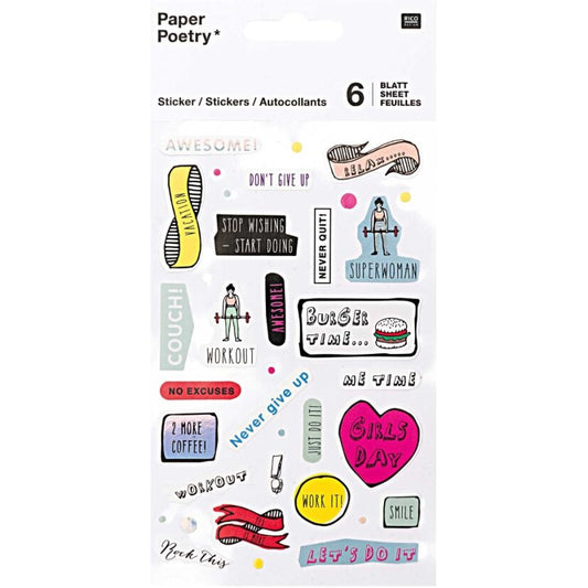 Sticker set Paper Poetry - Motivat