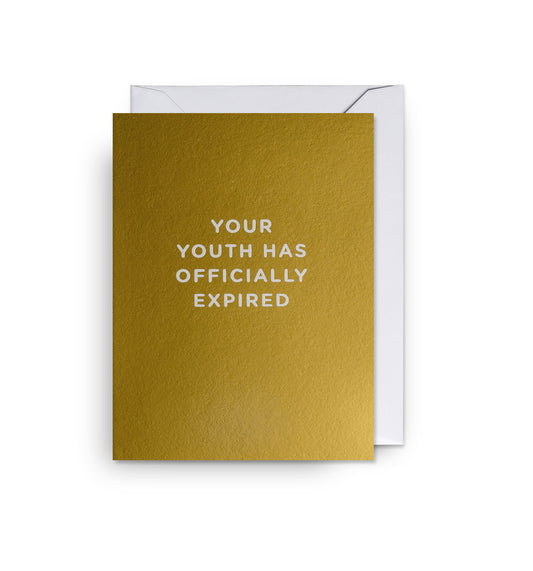 Small 2-part card Lagom - Your Youth Has Expired