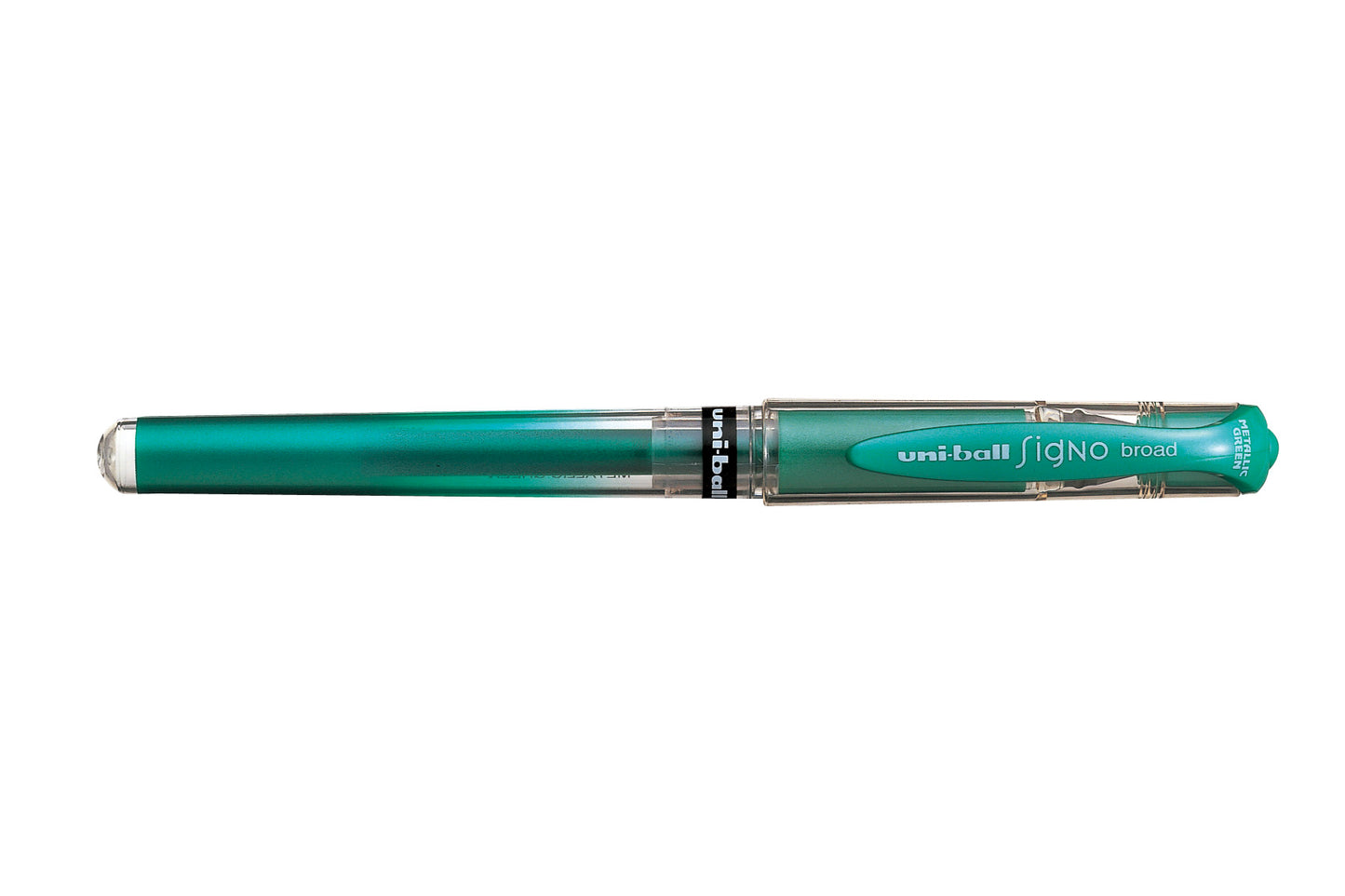Geelikynä UNI Signo Broad UM-153 - Metallivihreä 409