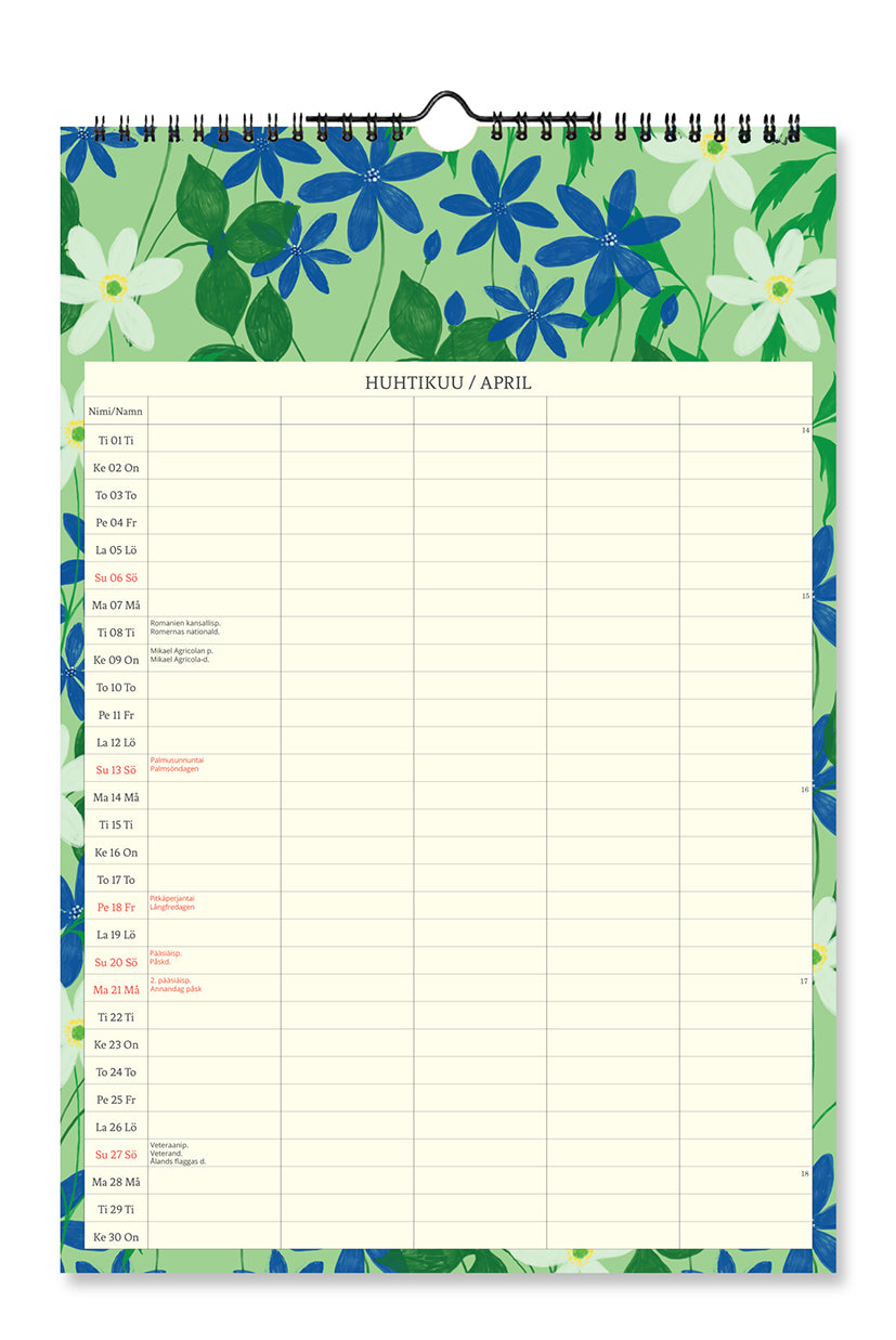 Family calendar - Polka Paper 2025