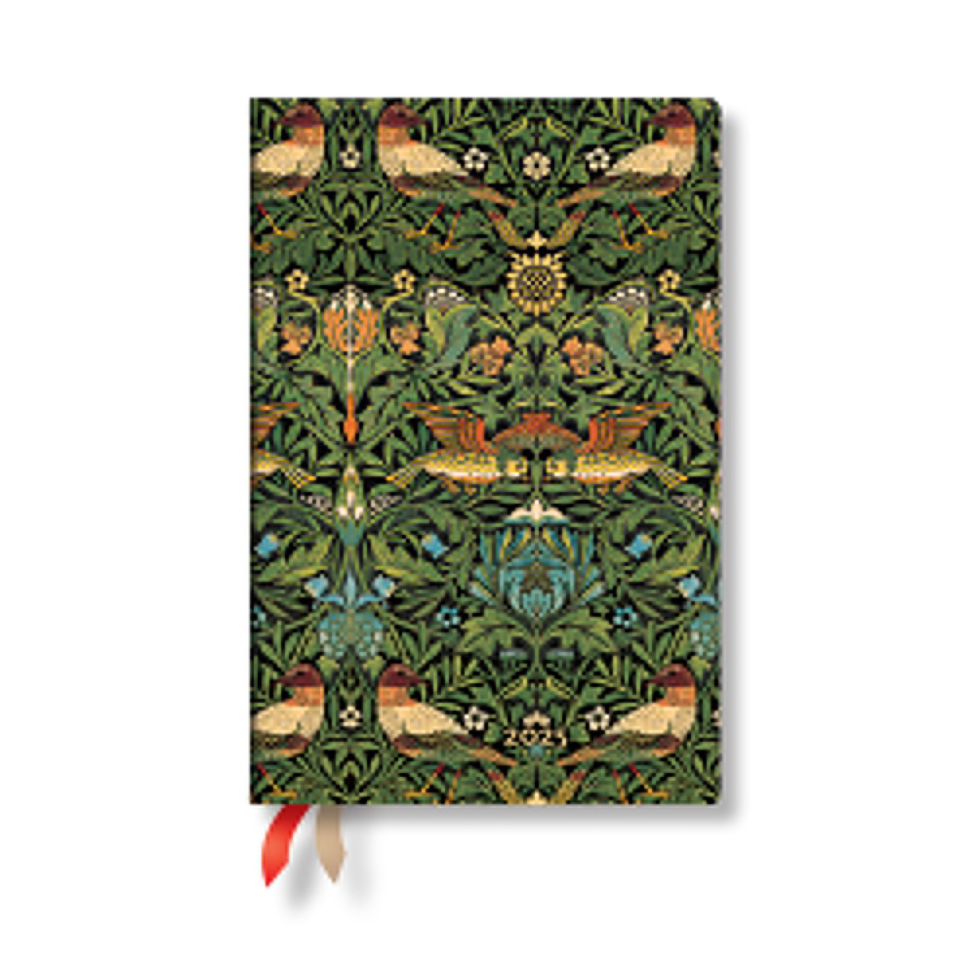 12kk kalenteri Paperblanks - Morris Birds Flexi mini 2025