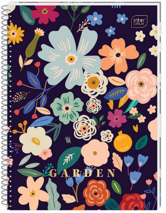 Spiral notebook A4 Interdruk - Garden 1