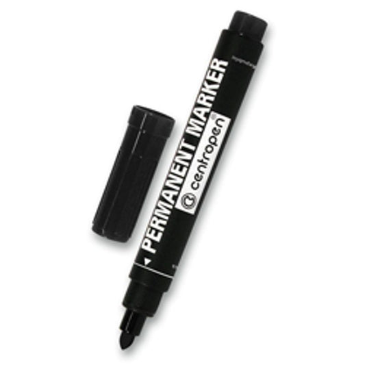 Centropen Marker musta huopakynä 2,5mm - Pyöreä kärki