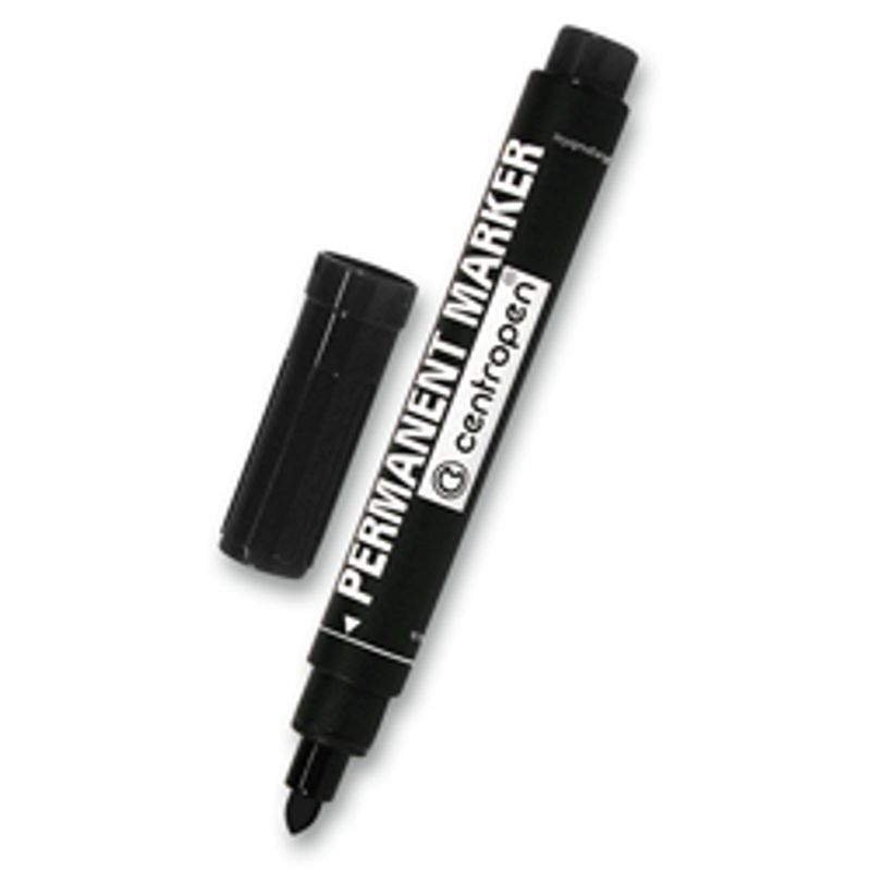 Centropen Marker musta huopakynä 2,5mm - Pyöreä kärki