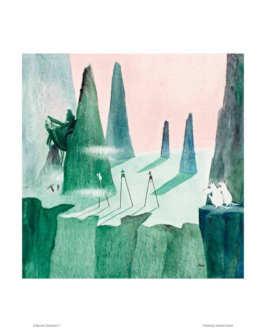 Poster Moomin 24x30 - Walking on stilts