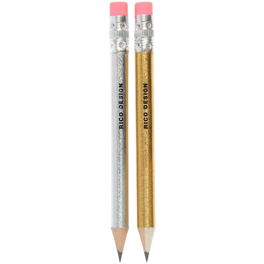 Pencils Paper Poetry - Mini Gold and Silver