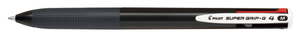 Kuulakärkikynä Pilot - Super Grip 4 väriä musta