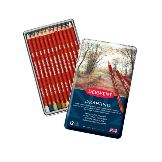 Drawing Pencils Assortment 12 pcs Derwent - Derwent Drawing