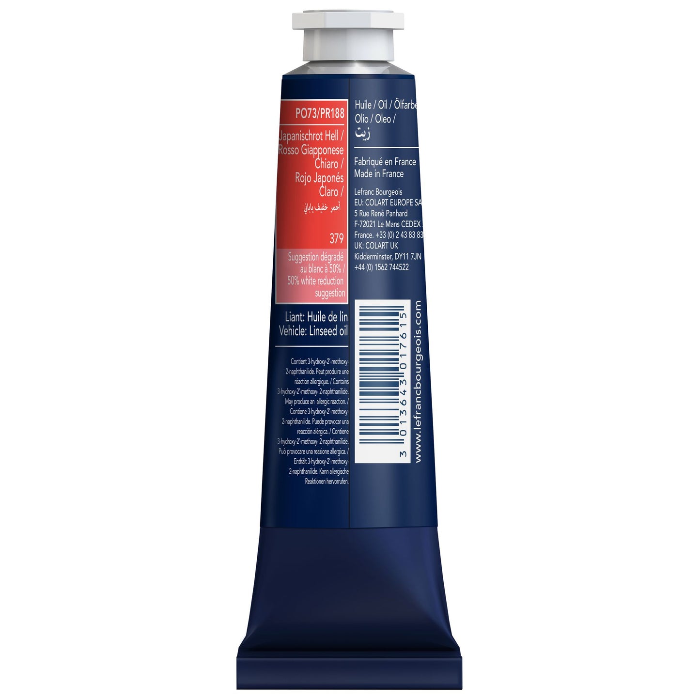 LB Fine Oil 40ml 379 Japanese Red Light, öljyväri