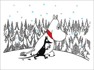 2-osainen kortti kohopaino Muumi - Muumipeikko ja Samu