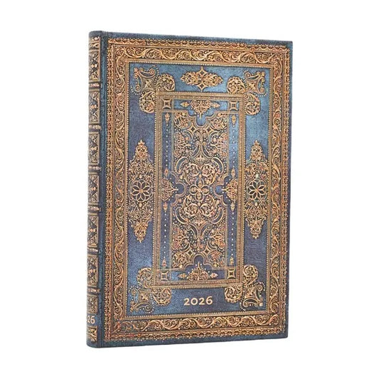 Viikkopäivyri 12kk 2026 Paperblanks - Blue Luxe, Mini
