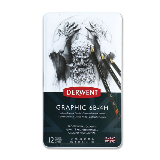 Pencils 12 pcs Derwent - 6B-4H