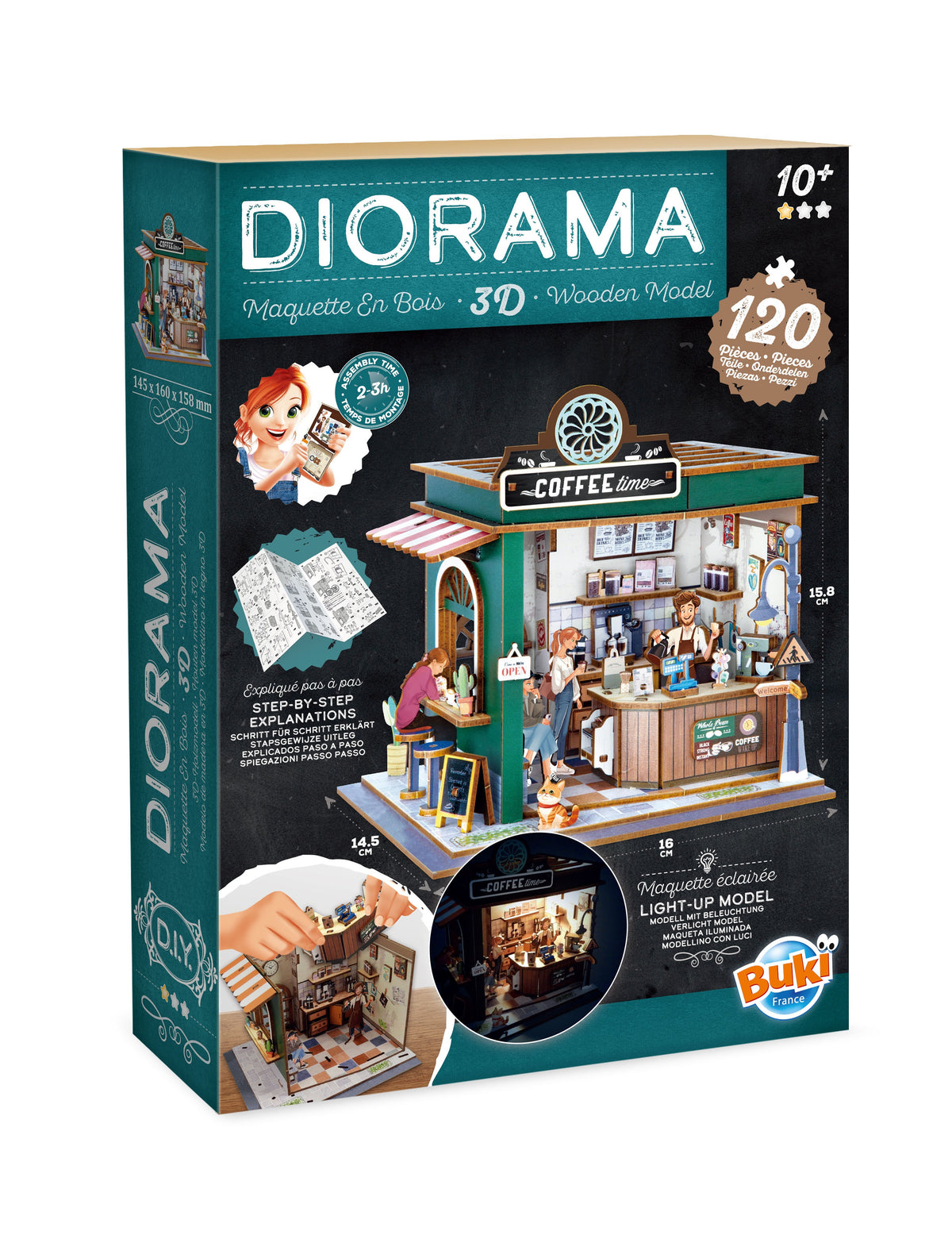 Diorama koottava pienoismalli Buki - Kahvila