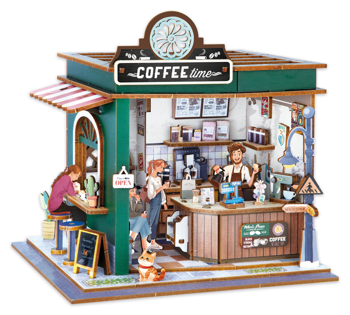 Diorama koottava pienoismalli Buki - Kahvila