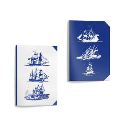 Booklet set A5 John Nurminen - Blue ships