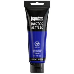 Liquitex Basics 118ml Acrylic Paint - 380 Ultramarine Blue