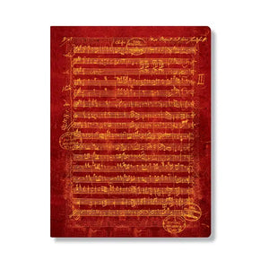 Vihko A4 Paperblanks - Mozart, the Hunt, nuottiviivasto