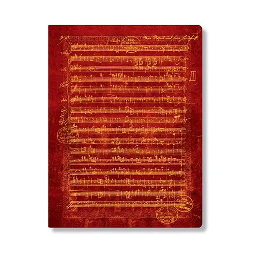 Notebook A4 Paperblanks - Mozart, the Hunt, musical staff