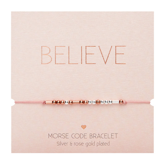 Bracelet HCA Morse Code - Believe
