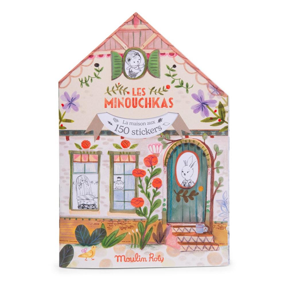 Coloring book with stickers Moulin Roty - Minouchkas