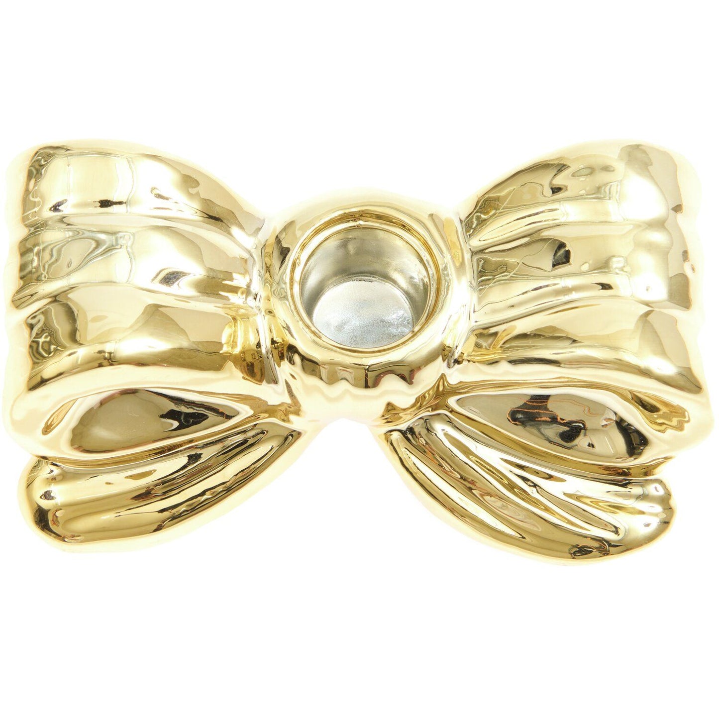 Kynttilänjalka Rico Design - Kultainen rusetti