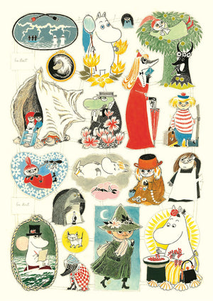 Postcard Moomin - Characters