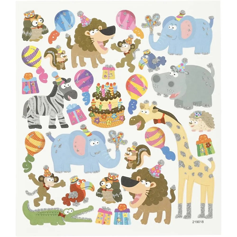 Sticker Sheet - Animals Birthday