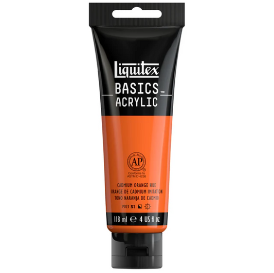Liquitex Basics 118ml Acrylic Color - 720 Cadmium Orange Hue