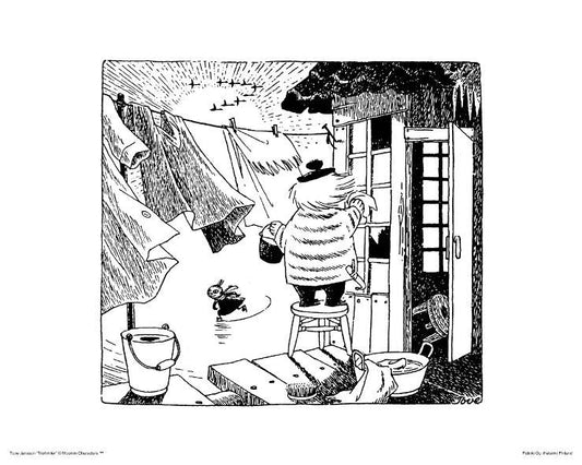 Poster Moomin 24x30 - Laundry